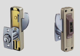 MS-5　ツーロック　シリンダー面付本締鎌錠　扉厚23-31