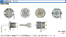 C-414  三協U9 WD458/461 同一シリンダー　(MCY-453)