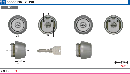 C-138 U9LZ2シリンダー HG色　2個同一キー(MCY-421)