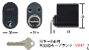 FL-6 スカンジナビアシリンダー ABLOY/ASSA用 ブラック