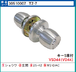 TZ-7 W2-DAC  ディンプル万能取替玉座